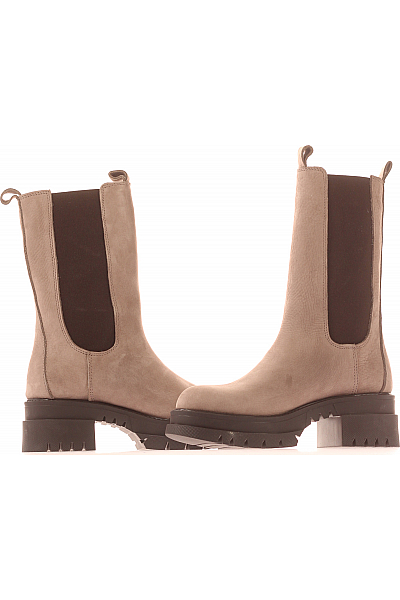 Inuovo Dámské Kotníkové Boty Kožené Hnědé Vel. 36