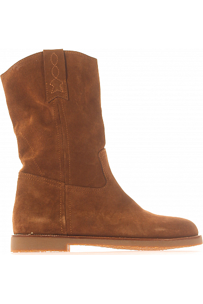 Inuovo Dámské Kotníkové Boty Kožené Hnědé Vel. 38