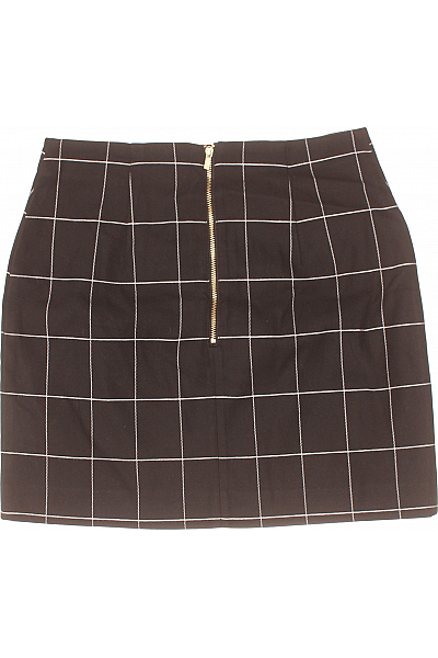 Kostkovaná  Sukně Černobílá Vel. 36