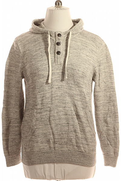 Pánský Pulovr Šedý Vel. L