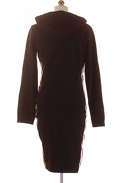  Mikinové Šaty Černé Vel. L