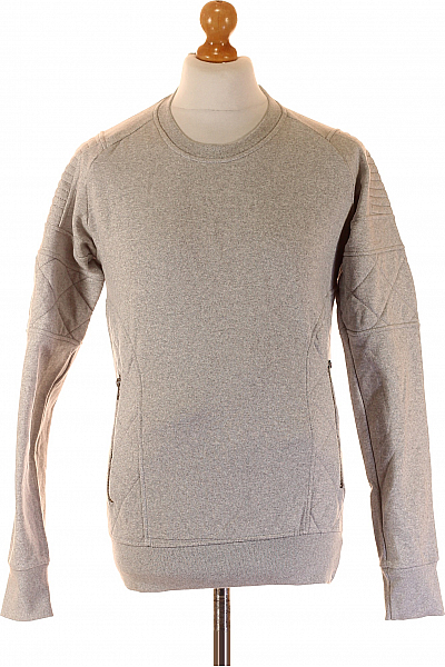 Pánská Mikina Bez Zapínání Šedá Second Hand Vel. M