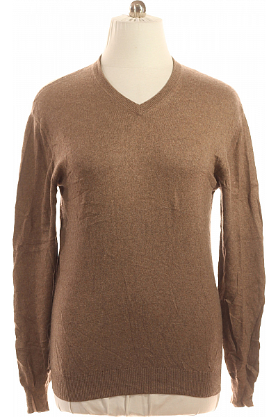 Pánský Svetr Hedvábný Hnědý Vel. 56