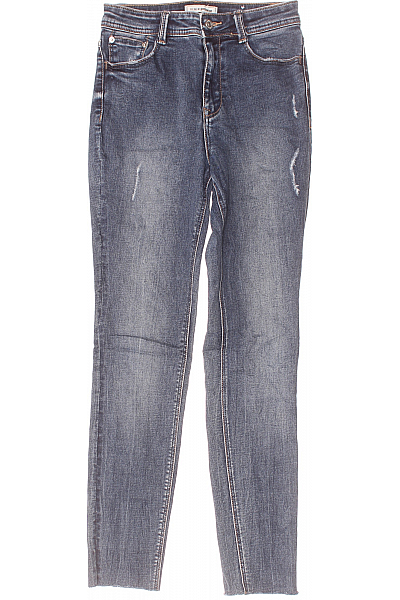 Roztrhané Dámské Džíny Modré Second Hand Vel. 36