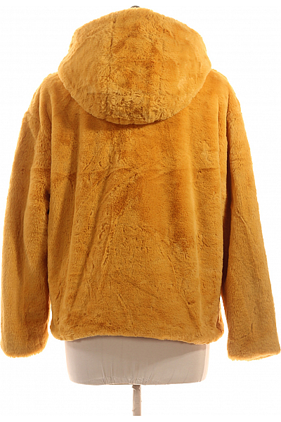 Krátký Dámský Kabát Oranžový Canda Vel. 42