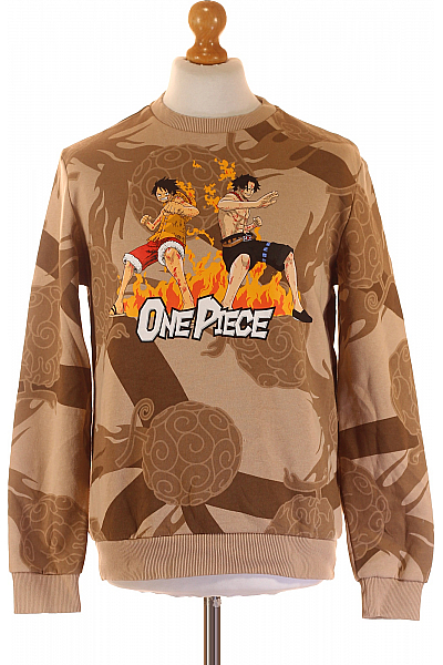 Pánská Mikina Hnědá Bershka Second Hand Vel. S