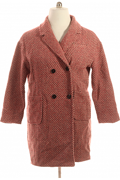 Krátký Dámský Kabát Červený PROMOD