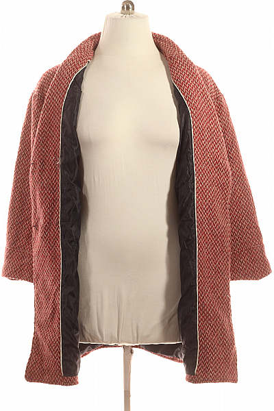 Krátký Dámský Kabát Červený PROMOD