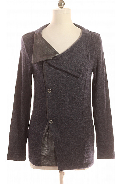 Dámský Cardigan Vlněný Modrý