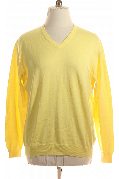 Pánský Pulovr Žlutý Vel. XL/54