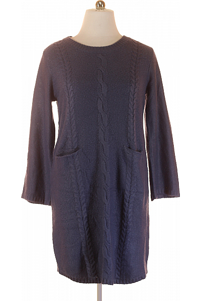  Šaty Pletené Modré BONPRIX Vel. 44/46