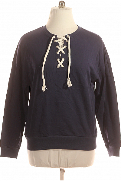 Dámská Mikina Bez Zapínání Modrá Vel. L