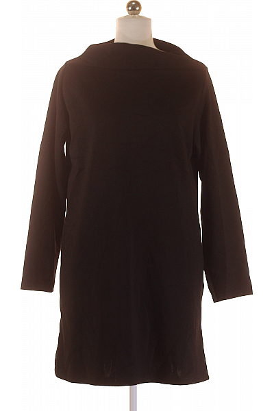  Šaty Pletené Černé Second Hand Vel. 36/38