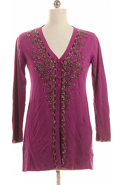 Dámský Svetr Fialový IMAGINI Second hand Vel. M