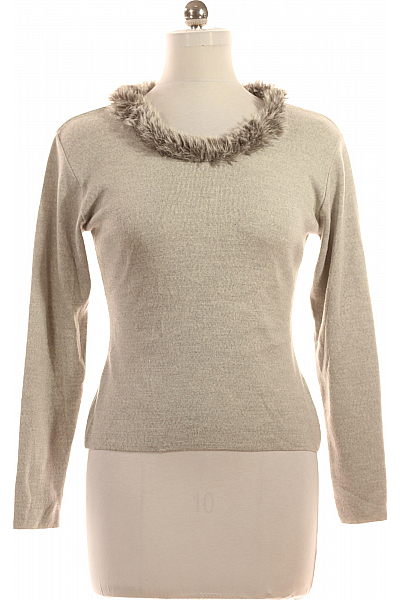 PROMISS  Halenka Pletená Vlněná Šedá Second Hand Vel. M