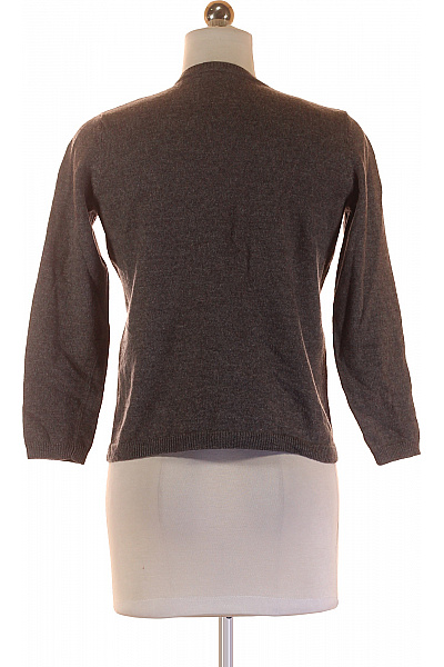 Dámský Svetr Vlněný Šedý Second hand Vel. 40