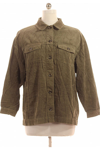 Dámský Kabát Zelený Vel. 38/40