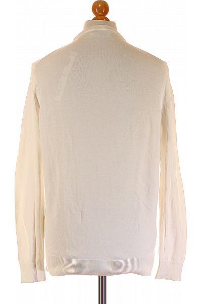 ZARA Pánský Pulovr Bílý Vel. M