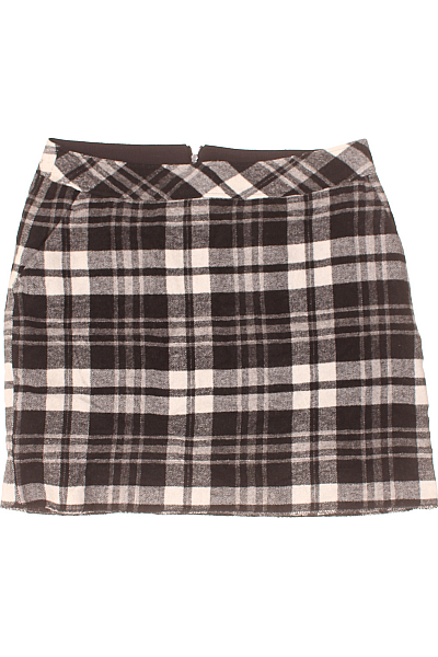 Sukně Vlněná Černobílá Vel. 44