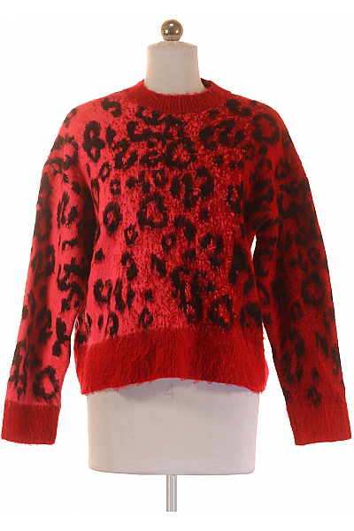 MANGO Dámský Svetr Červený Second Hand Vel.  XS