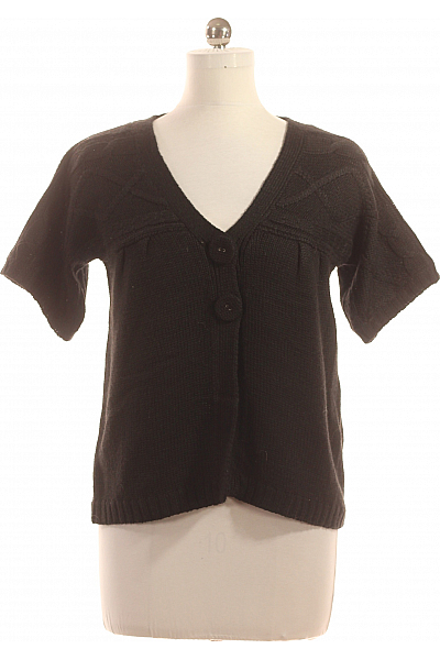 Dámský Cardigan Vlněný Černý Vel. M