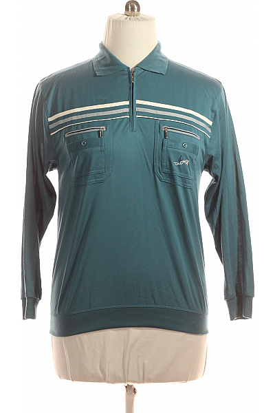 Pánské Tričko Modré Second Hand Vel. M