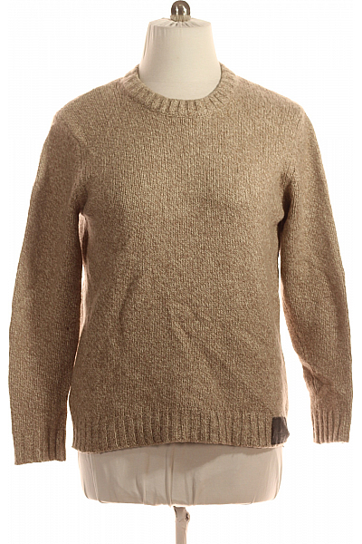 Pánský Svetr Vlněný Béžový SUPERDRY Second Hand Vel. XXL