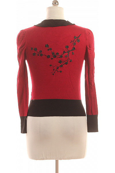 Dámský Cardigan Červený Second hand Vel. M