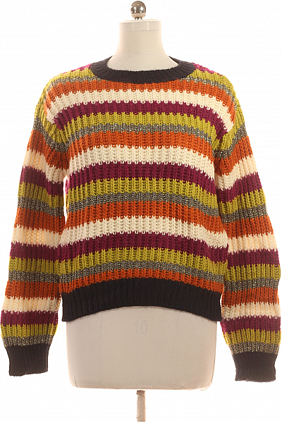 Dámský Svetr Barevný Second Hand Vel. M