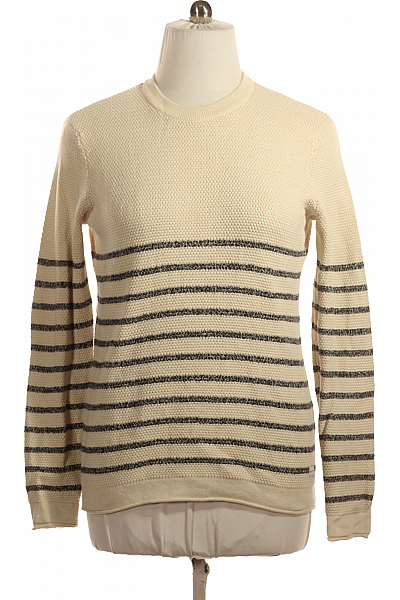 TOM TAILOR Pánský Pulovr Béžový Second Hand Vel. L