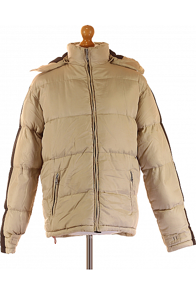 Zimní Pánská Bunda Béžová Vel. S