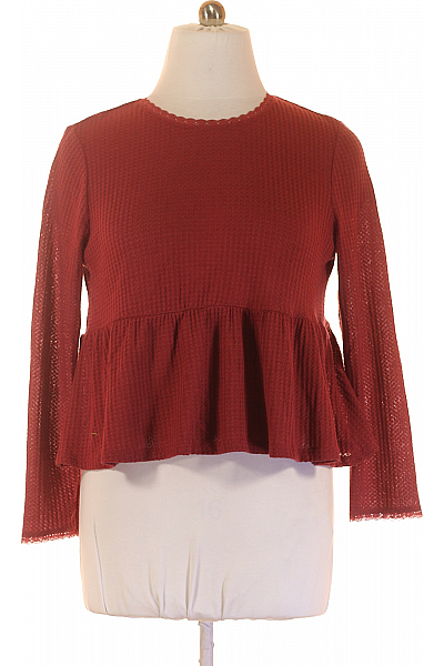  Halenka Pletená Vínová Shein Vel. XL