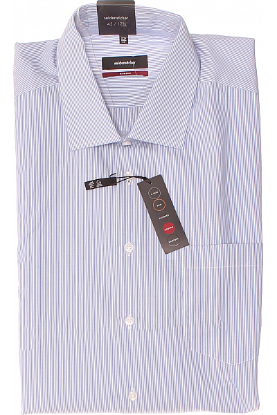 Pánská Košile Modrá Seidensticker Second Hand Vel. 45