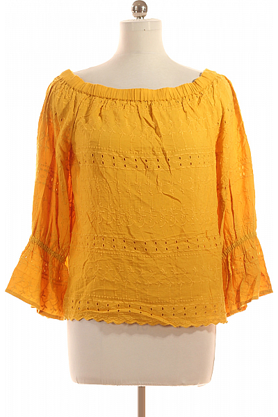 Esprit Vzorovaná  Halenka Žlutá Vel. 40