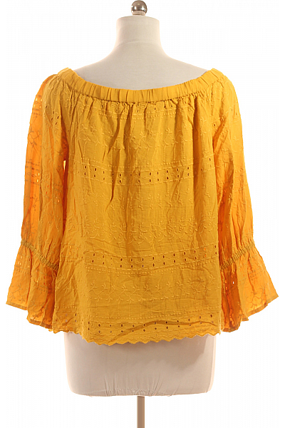 Esprit Vzorovaná  Halenka Žlutá Vel. 40