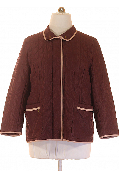 Prošívaná Dámská Bunda Vínová Vel. 44