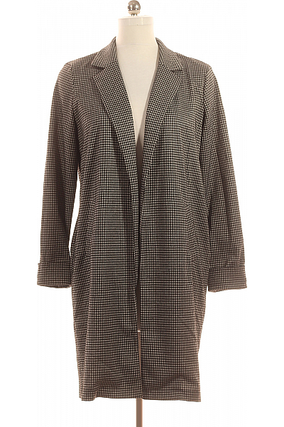 Krátký Dámský Kabát Černobílý PIECES Vel. M