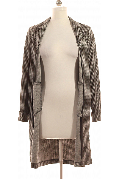 Krátký Dámský Kabát Černobílý PIECES Vel. M