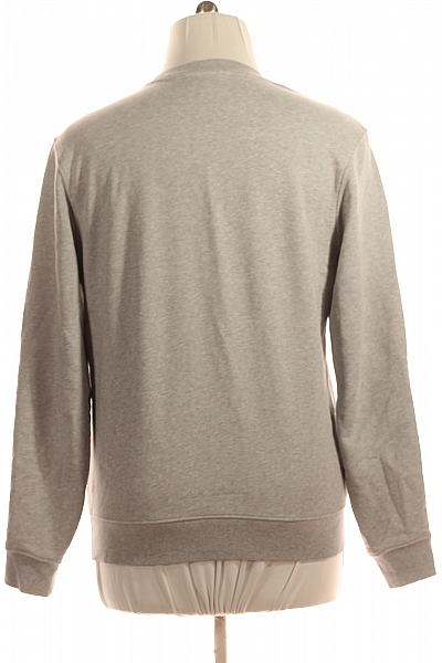 Pánská Mikina Bez Zapínání Šedá LACOSTE Vel. L