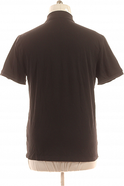 PIERRE CARDIN Pánské Tričko s Límečkem Černé Vel. XL