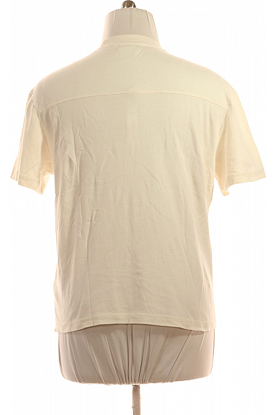 Calvin Klein Jednoduché Dámské Tričko Béžové Vel. L