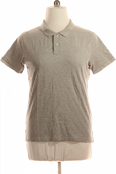 VERSACE Pánské Tričko S Límečkem Šedé Second Hand Vel. L