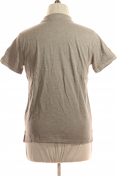 VERSACE Pánské Tričko s Límečkem Šedé Second hand Vel. L