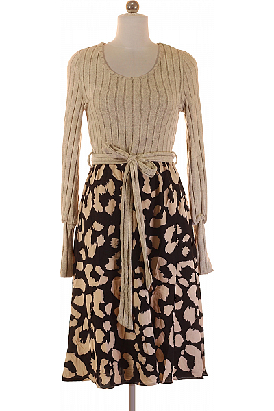 Shein  Šaty Pletené Béžové Vel. 36