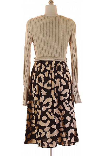 Shein  Šaty Pletené Béžové Vel. 36