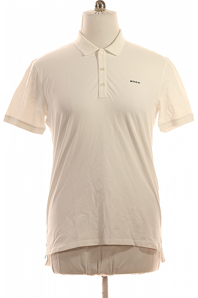 Pánské Tričko S Límečkem Bílé Hugo Boss Vel. XL