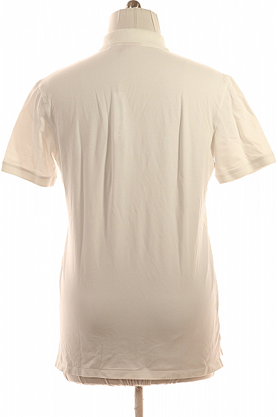 Pánské Tričko s Límečkem Bílé Hugo Boss Vel. XL