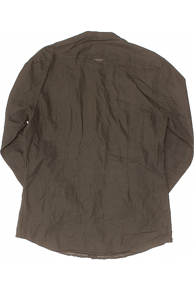 ZARA Pánská Košile Jednobarevná Zelená Second hand Vel.  XL