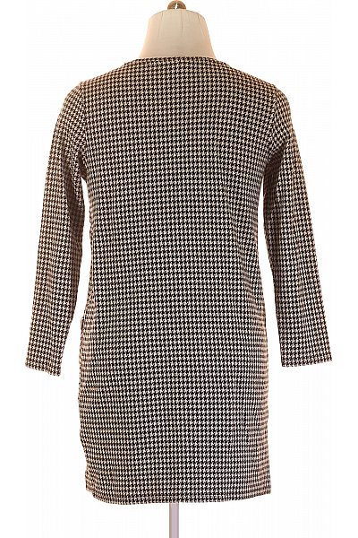  Šaty Pletené Černobílé Vel. L