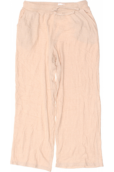 Dámské Kalhoty Béžové Second Hand Vel. L